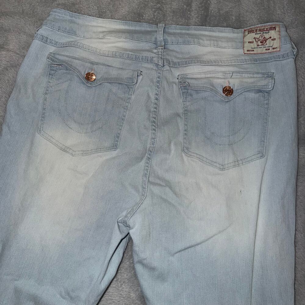 True Religion Jennie Curvy Light Wash Jeans Men’s 38 Mid Rise Super Skinny